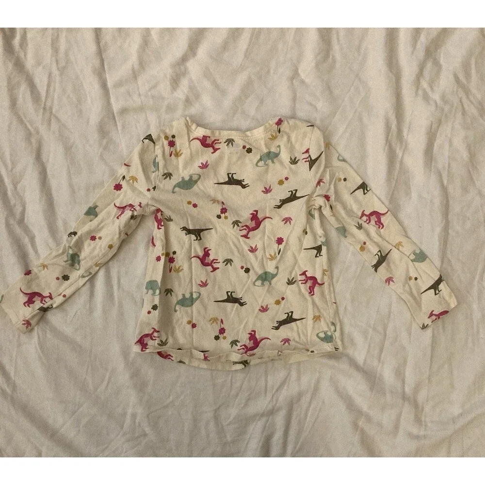 5T Old Navy girl clothes - one piece long sleeve top | dinosaur theme